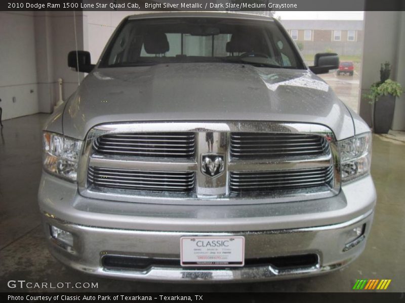 Bright Silver Metallic / Dark Slate/Medium Graystone 2010 Dodge Ram 1500 Lone Star Quad Cab