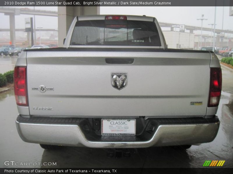 Bright Silver Metallic / Dark Slate/Medium Graystone 2010 Dodge Ram 1500 Lone Star Quad Cab