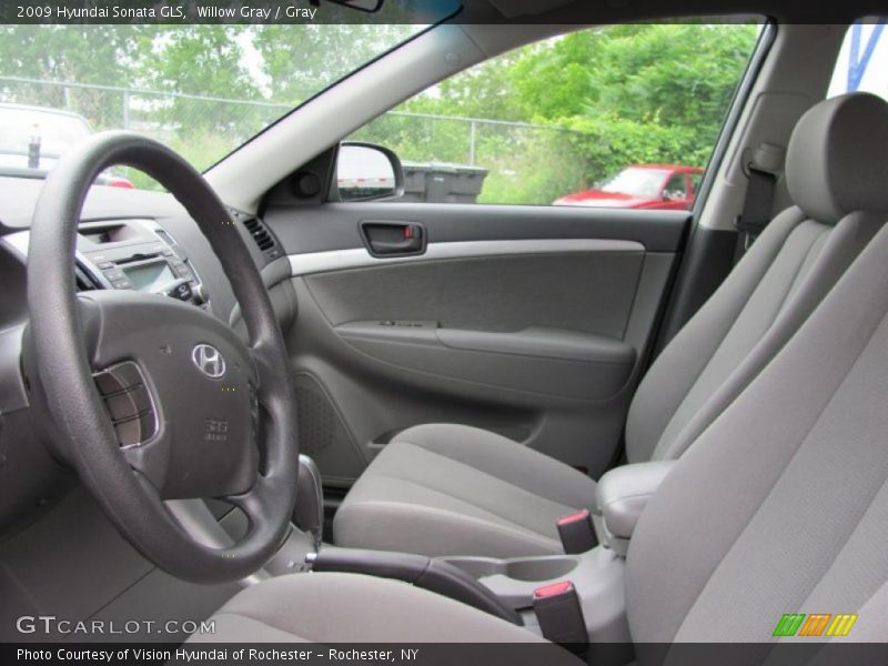 Willow Gray / Gray 2009 Hyundai Sonata GLS