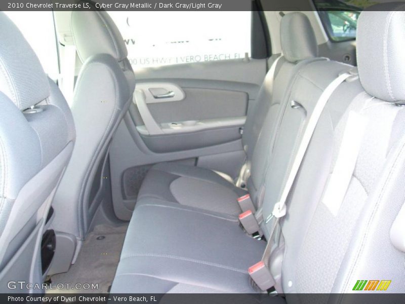 Cyber Gray Metallic / Dark Gray/Light Gray 2010 Chevrolet Traverse LS