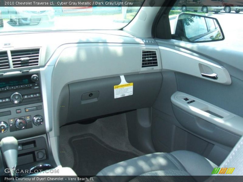 Cyber Gray Metallic / Dark Gray/Light Gray 2010 Chevrolet Traverse LS