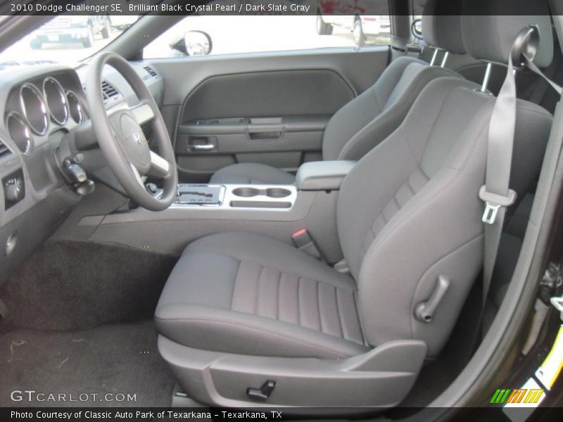 Brilliant Black Crystal Pearl / Dark Slate Gray 2010 Dodge Challenger SE
