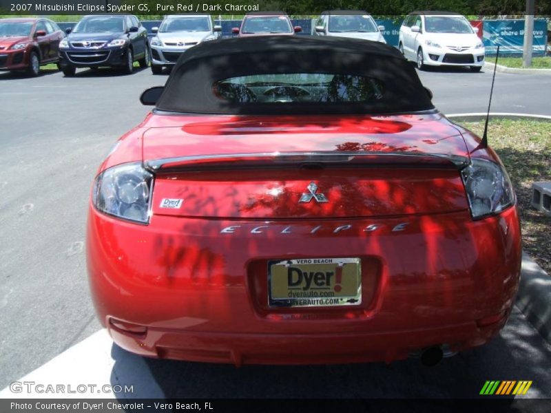 Pure Red / Dark Charcoal 2007 Mitsubishi Eclipse Spyder GS