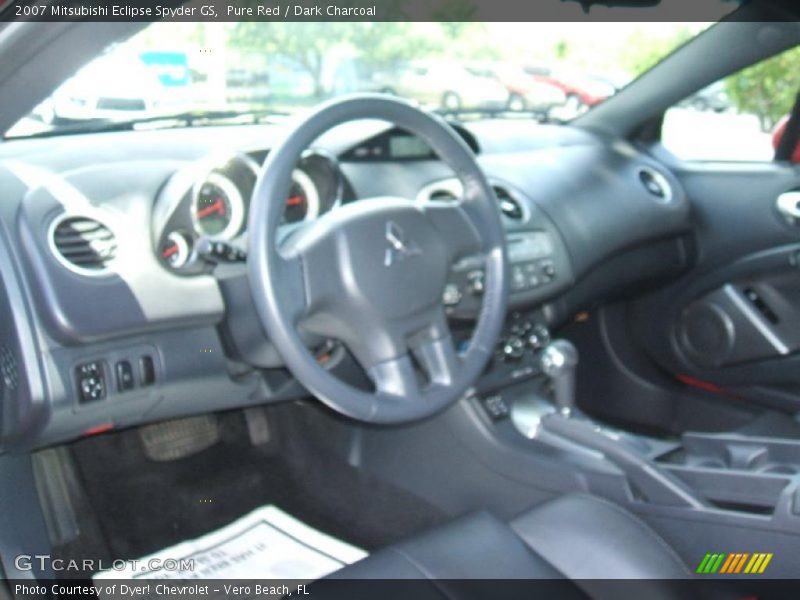 Pure Red / Dark Charcoal 2007 Mitsubishi Eclipse Spyder GS