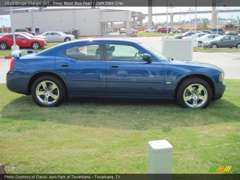 Deep Water Blue Pearl / Dark Slate Gray 2010 Dodge Charger SXT
