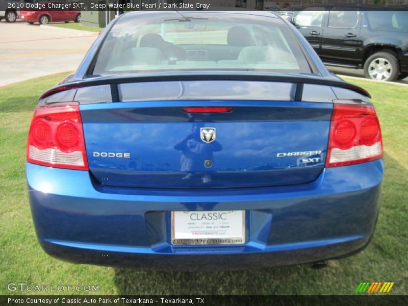 Deep Water Blue Pearl / Dark Slate Gray 2010 Dodge Charger SXT