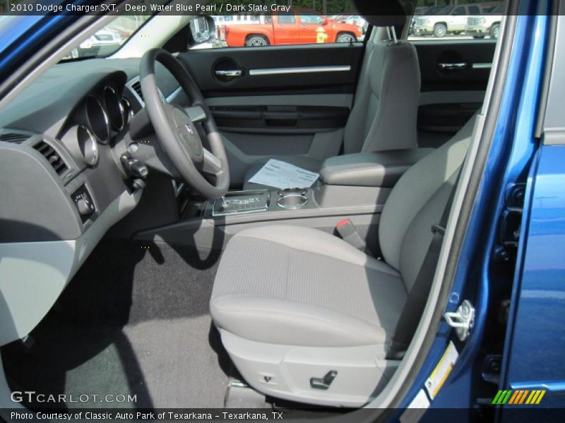 Deep Water Blue Pearl / Dark Slate Gray 2010 Dodge Charger SXT