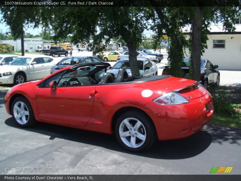 Pure Red / Dark Charcoal 2007 Mitsubishi Eclipse Spyder GS