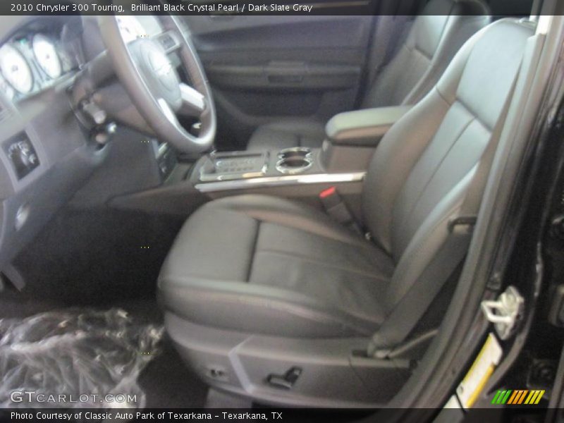 Brilliant Black Crystal Pearl / Dark Slate Gray 2010 Chrysler 300 Touring