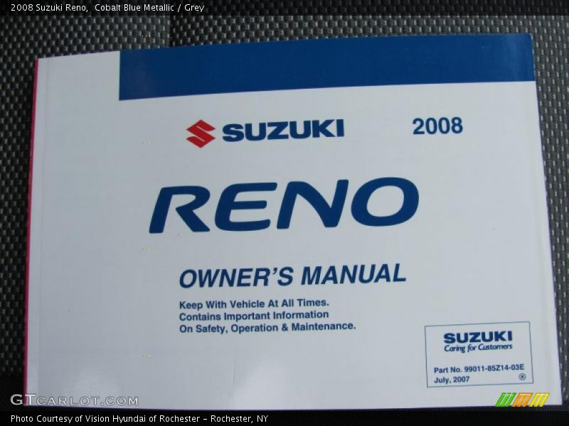 Cobalt Blue Metallic / Grey 2008 Suzuki Reno