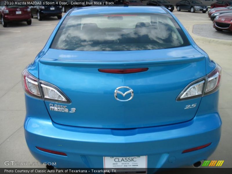 Celestial Blue Mica / Black 2010 Mazda MAZDA3 s Sport 4 Door