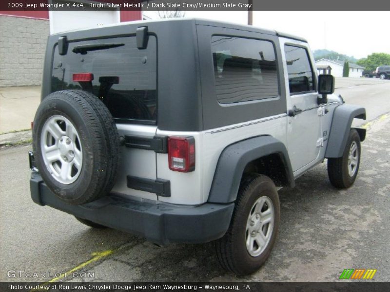 Bright Silver Metallic / Dark Slate Gray/Medium Slate Gray 2009 Jeep Wrangler X 4x4