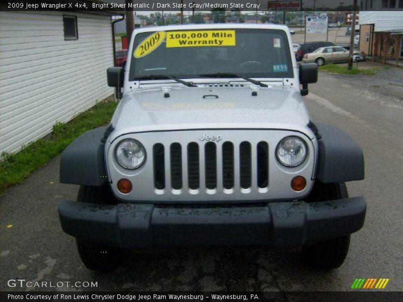 Bright Silver Metallic / Dark Slate Gray/Medium Slate Gray 2009 Jeep Wrangler X 4x4