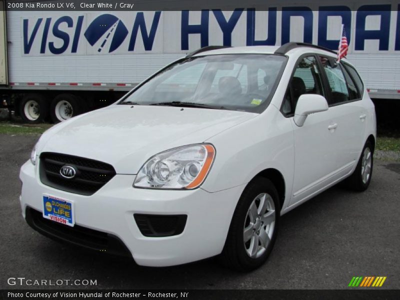 Clear White / Gray 2008 Kia Rondo LX V6