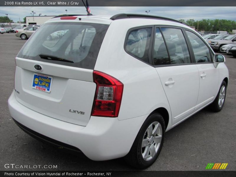Clear White / Gray 2008 Kia Rondo LX V6