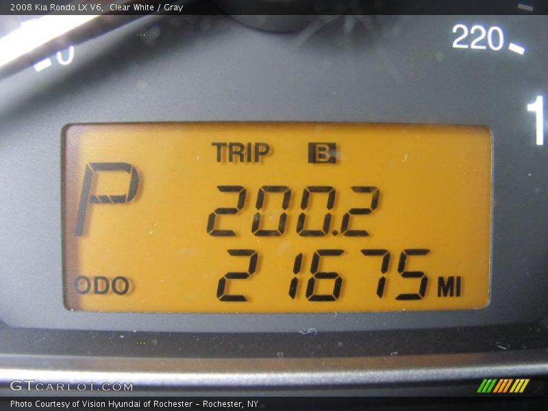 Clear White / Gray 2008 Kia Rondo LX V6