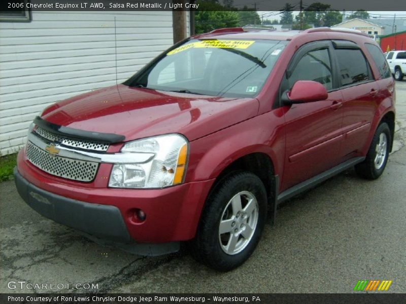 Salsa Red Metallic / Light Gray 2006 Chevrolet Equinox LT AWD