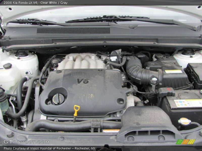 Clear White / Gray 2008 Kia Rondo LX V6