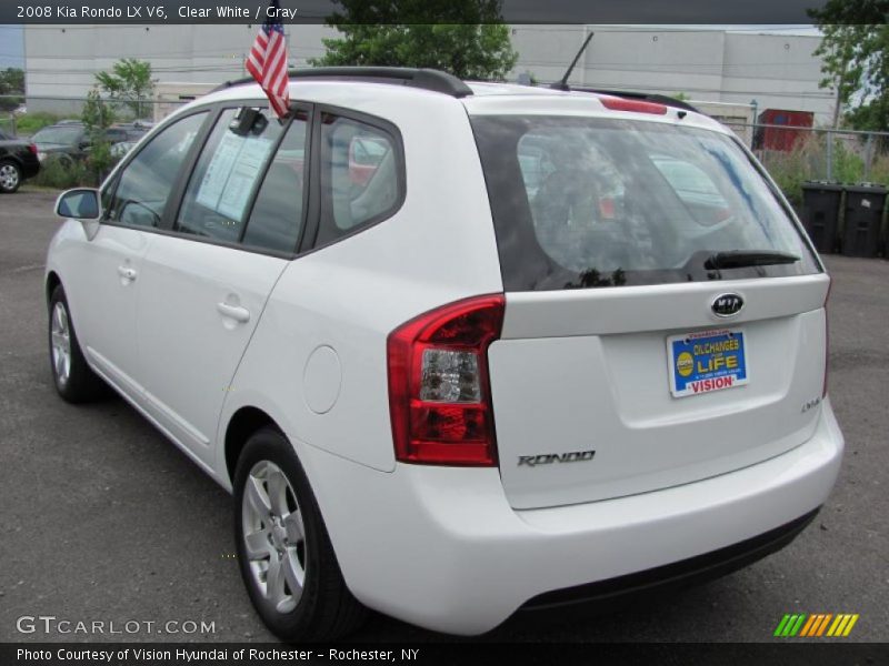 Clear White / Gray 2008 Kia Rondo LX V6