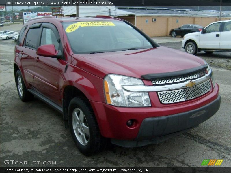 Salsa Red Metallic / Light Gray 2006 Chevrolet Equinox LT AWD