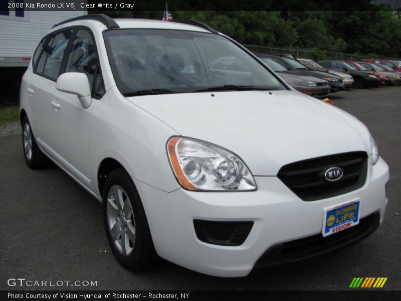 Clear White / Gray 2008 Kia Rondo LX V6