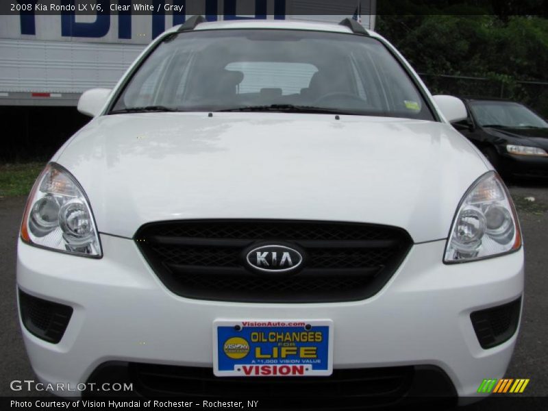 Clear White / Gray 2008 Kia Rondo LX V6
