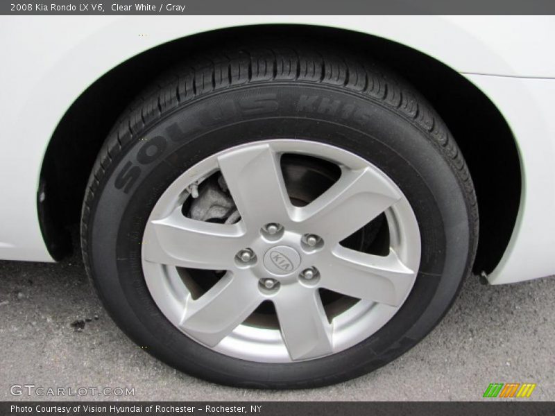 Clear White / Gray 2008 Kia Rondo LX V6