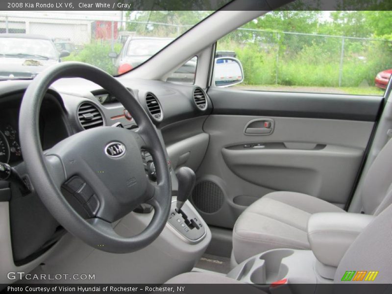 Clear White / Gray 2008 Kia Rondo LX V6