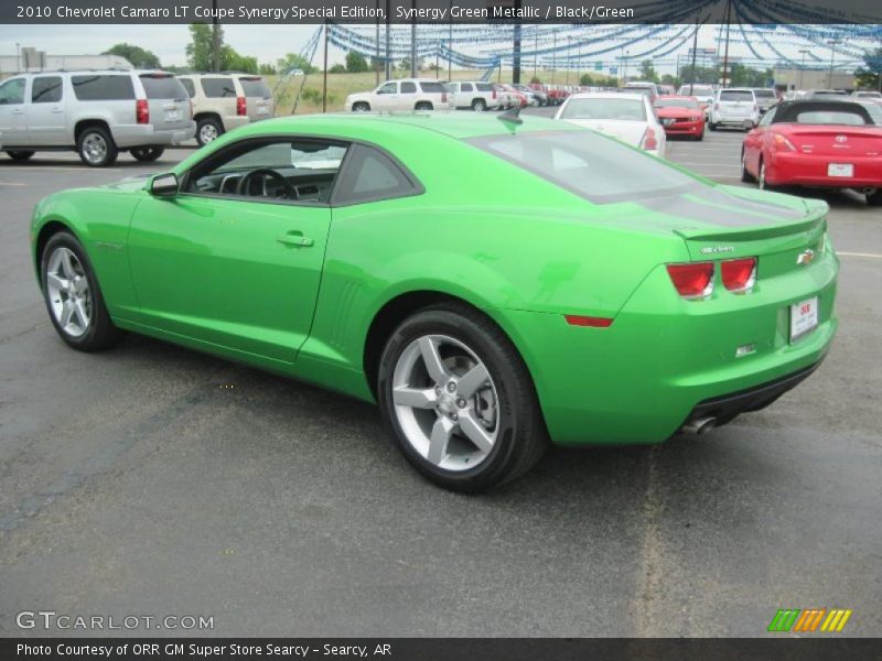 Synergy Green Metallic / Black/Green 2010 Chevrolet Camaro LT Coupe Synergy Special Edition