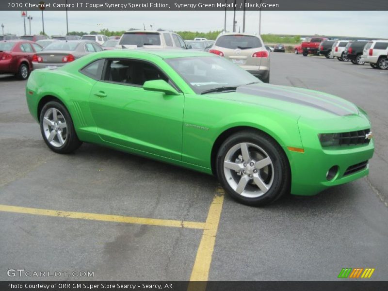 Synergy Green Metallic / Black/Green 2010 Chevrolet Camaro LT Coupe Synergy Special Edition