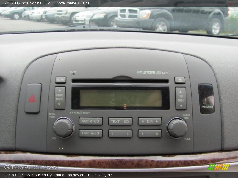 Arctic White / Beige 2007 Hyundai Sonata SE V6