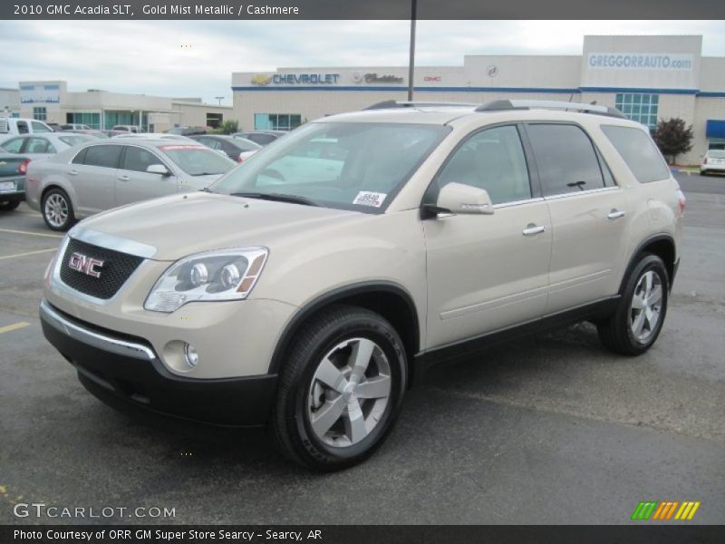 Gold Mist Metallic / Cashmere 2010 GMC Acadia SLT