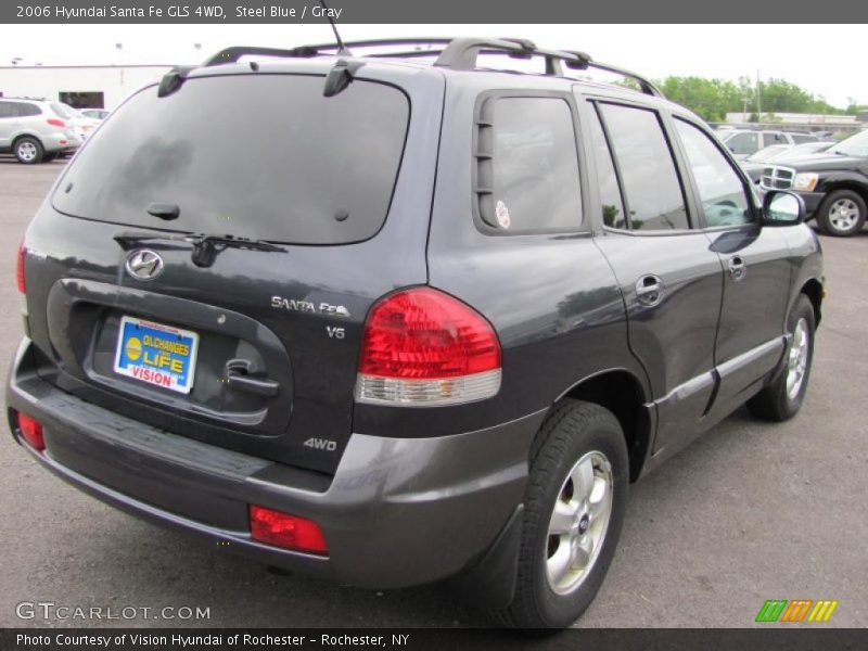 Steel Blue / Gray 2006 Hyundai Santa Fe GLS 4WD