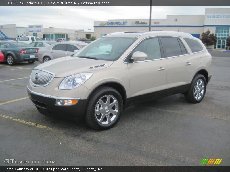 Gold Mist Metallic / Cashmere/Cocoa 2010 Buick Enclave CXL