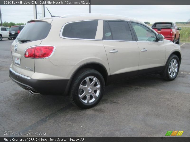 Gold Mist Metallic / Cashmere/Cocoa 2010 Buick Enclave CXL