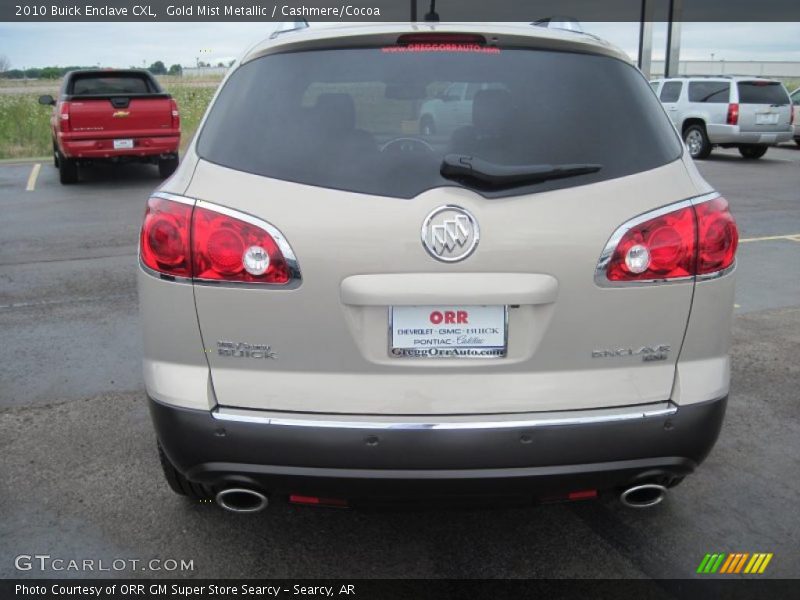 Gold Mist Metallic / Cashmere/Cocoa 2010 Buick Enclave CXL