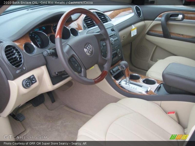 Gold Mist Metallic / Cashmere/Cocoa 2010 Buick Enclave CXL