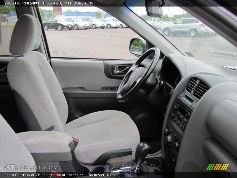 Steel Blue / Gray 2006 Hyundai Santa Fe GLS 4WD