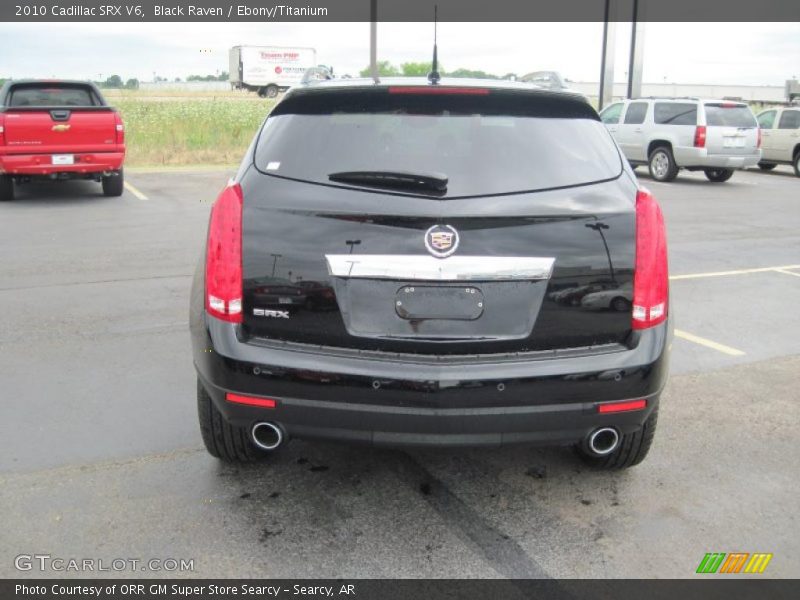 Black Raven / Ebony/Titanium 2010 Cadillac SRX V6