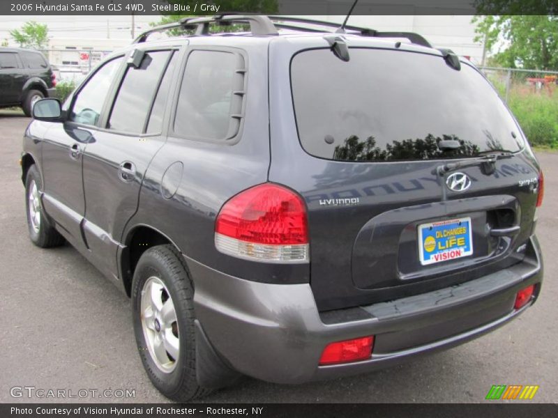 Steel Blue / Gray 2006 Hyundai Santa Fe GLS 4WD