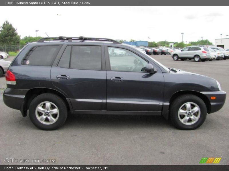 Steel Blue / Gray 2006 Hyundai Santa Fe GLS 4WD