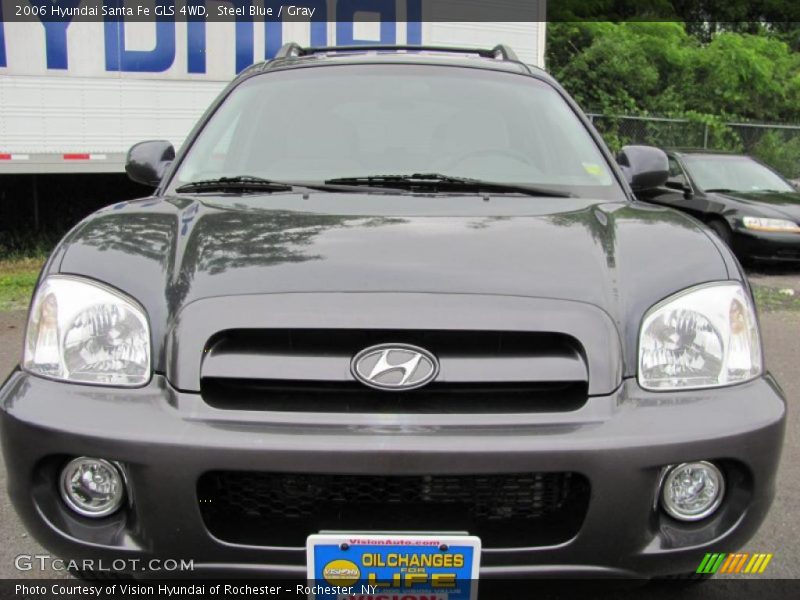 Steel Blue / Gray 2006 Hyundai Santa Fe GLS 4WD