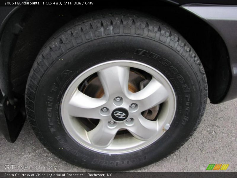 Steel Blue / Gray 2006 Hyundai Santa Fe GLS 4WD