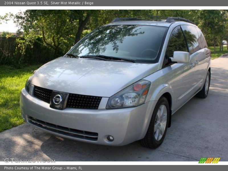 Silver Mist Metallic / Beige 2004 Nissan Quest 3.5 SE