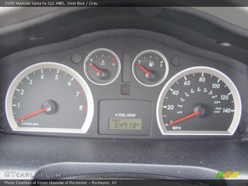 Steel Blue / Gray 2006 Hyundai Santa Fe GLS 4WD