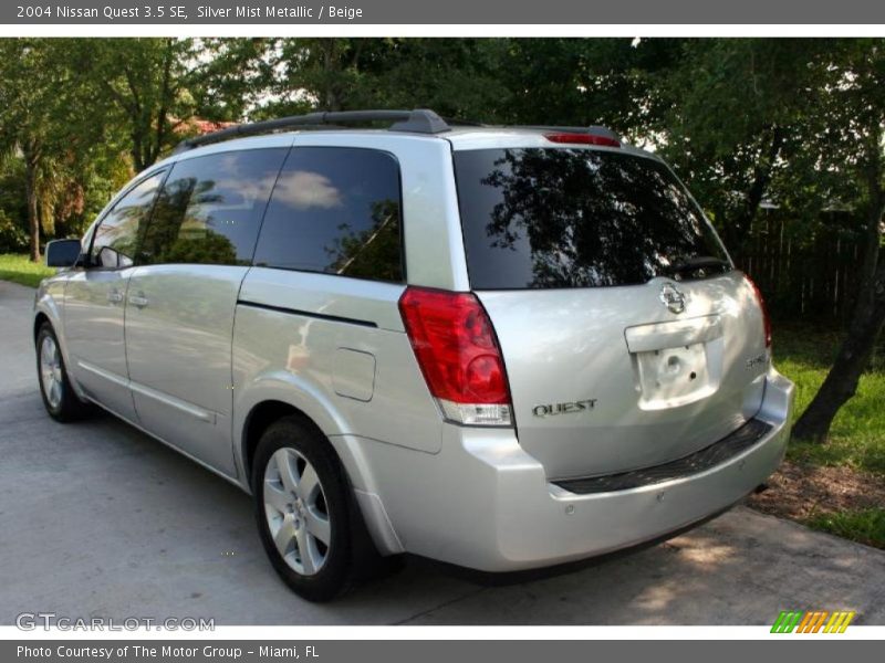 Silver Mist Metallic / Beige 2004 Nissan Quest 3.5 SE