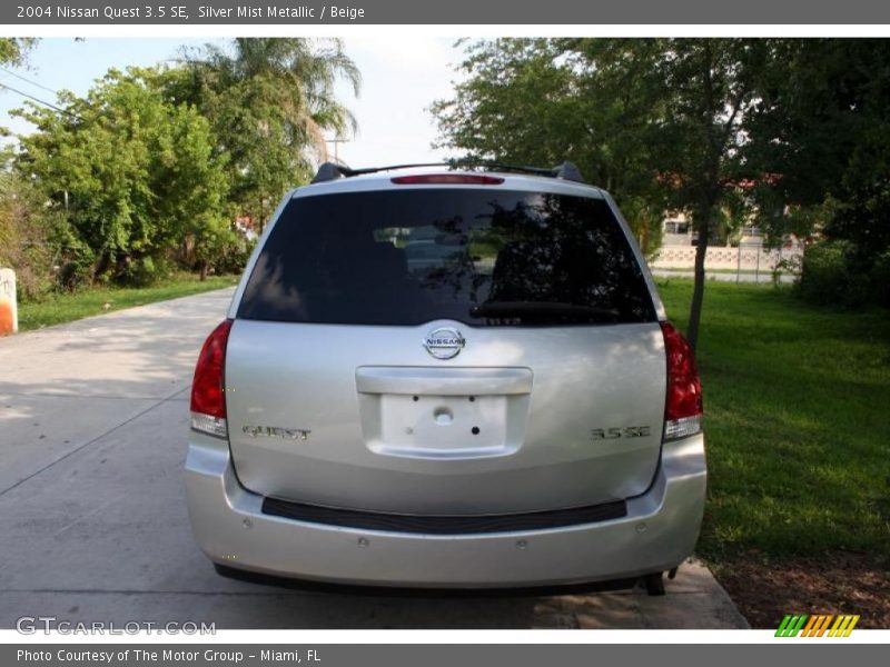 Silver Mist Metallic / Beige 2004 Nissan Quest 3.5 SE