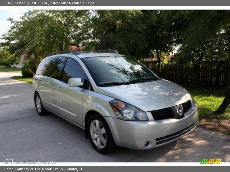 Silver Mist Metallic / Beige 2004 Nissan Quest 3.5 SE
