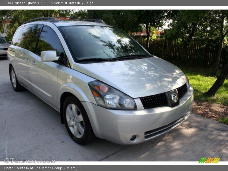 Silver Mist Metallic / Beige 2004 Nissan Quest 3.5 SE