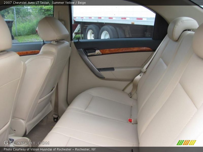 Summer Yellow / Beige 2007 Chevrolet Aveo LT Sedan